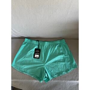 Jolyn Athletic Works Women's Core Running Shorts Teal Green Size XL